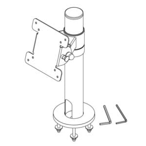 D45/H300 POLE/STAND WITH HEAVY DUTY