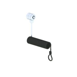 SECURE KEYLOCK WITH COILED CABLE, 2 KEYS,