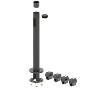 MAIN POLE D45/H500, UPPER HOLE, TOP STUB &