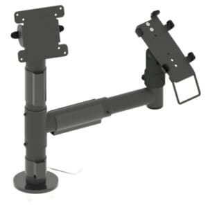 D45/H350 POLE WITH TOP VESA 75/100 AND