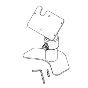OPTICON M-11 STAND, D38/H80 BOOMERANG BASE