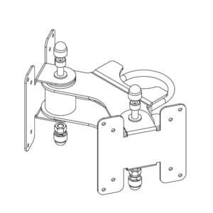 V-DOUBLED VESA 75/100 ARM WITH U-BOLT