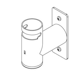 D38/H70 MM WALL MOUNT POLE FOR PAYMENT