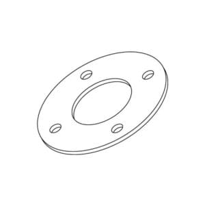 D97/H3 ROUND SUPPORT PLATE FOR UNDER DESK