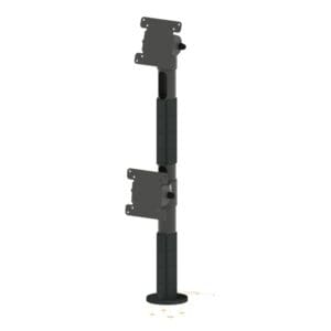 D45/H600 POLE/STAND WITH DOUBLE TOP/SIDE