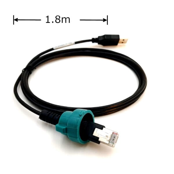 ZEBRA CABLE USB-A TO RJ-45 STRAIN-RELIEF 1.8M
