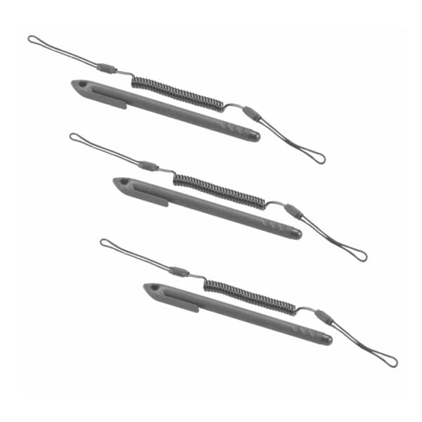 ZEBRA STYLUS WITH COILED TETHER FOR