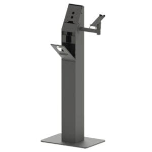 FLOOR KIOSK ENCLOSURE, LOCKABLE FRONT FOR