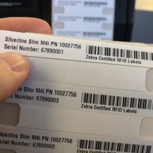 ZEBRA UHF RFID SILVERLINE SLIM M4I TT LABEL