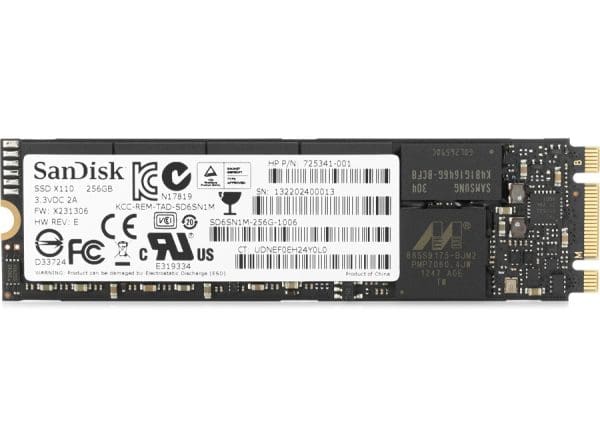 HP 256GB M.2 SSD TURBO DRIVE G2 PCIE NVME TLC