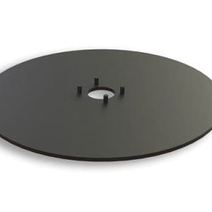BASE PLATE BLACK FOR KIOSK POLE FREE-STANDING