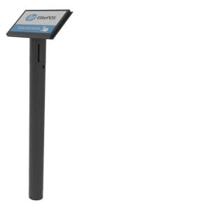 FLOOR KIOSK POLE BLACK W/O BASE PLATE