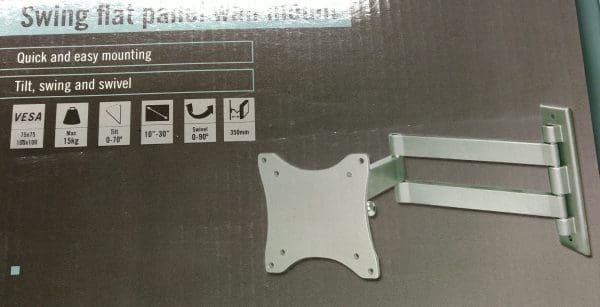 WALL MOUNT FOR FLAT PANEL DISPLAY VESA 75x75