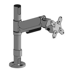 POLE 45/400mm WITH HEIGHT ADJUSTABL ARM 200mm