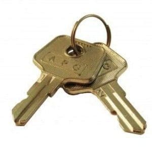 APG SET OF (2) KEYS (A9) & LOCK