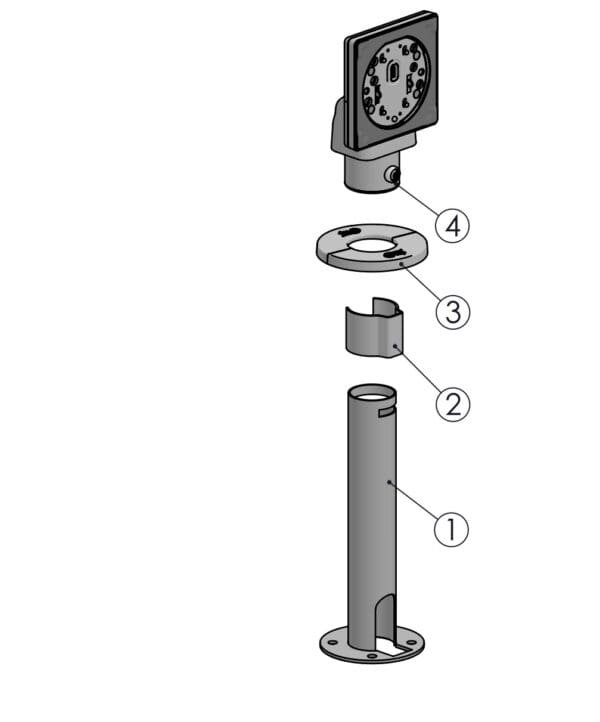 POLE 45/250mm WITH TOP MOUNT - Image 3