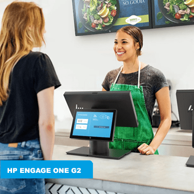 HP Engage One G2 AIO on tyylikkäästi muotoiltu, suorituskyvyltään huippuluokkaa sekä suojaukseltaan erinomainen POS-laite. Tutustu!